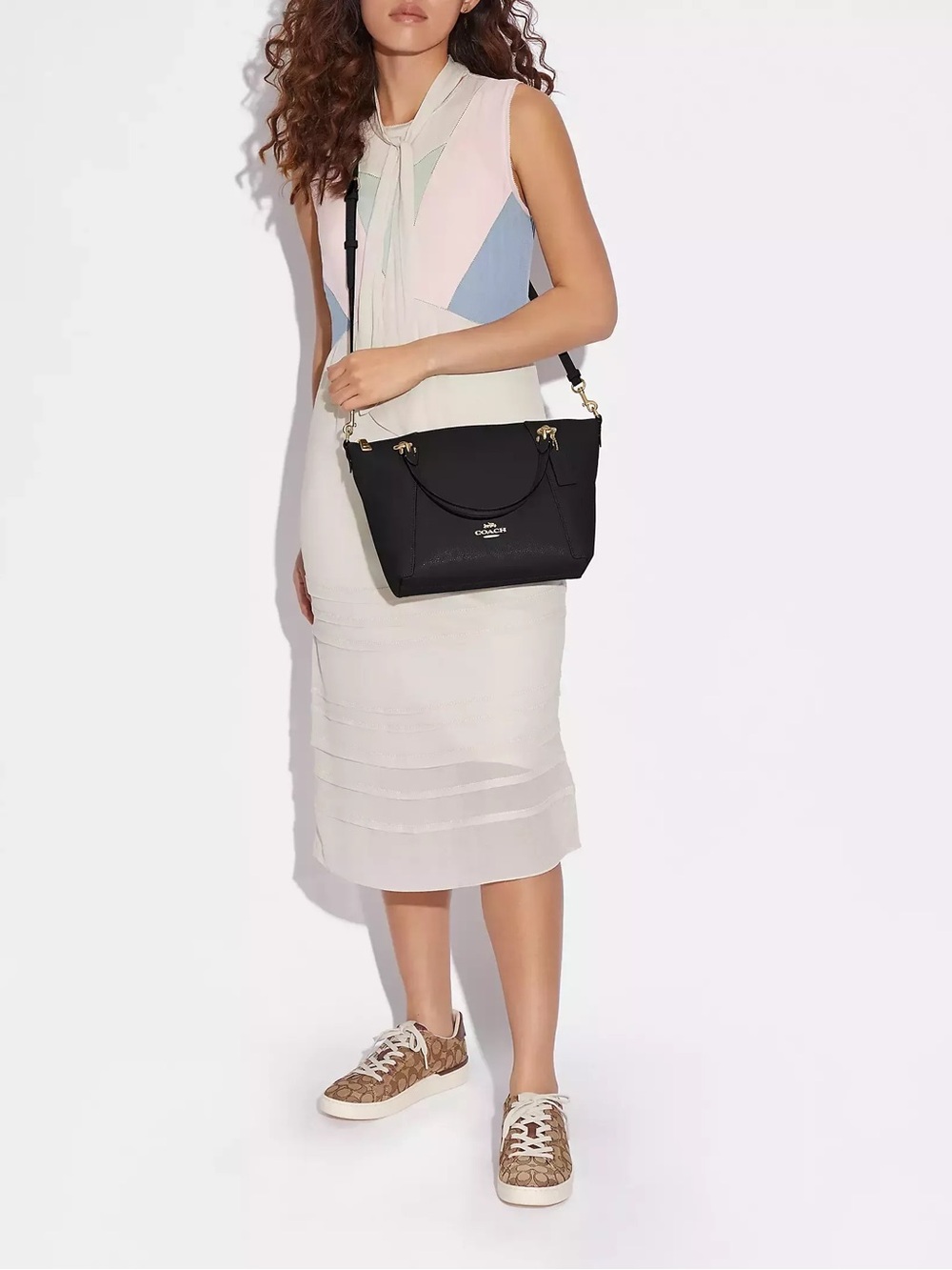 COACH Kacey Satchel In Black C6229 - Picture 11 of 11